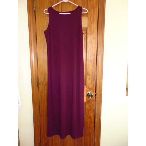 Style & Company Collection Dress, Sleeveless Knit, Maxi, Sz Med, Rich Burgandy - Picture 1 of 5